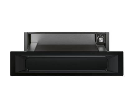 Sertar termic incorporabil Smeg CPR315N, negru, 15 cm 