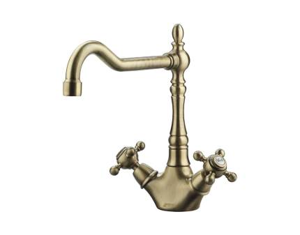 Baterie de bucatarie Smeg MIR8O, retro, alama