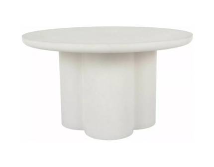 Masuta ROSALIA ECRU din MDF lacuit si microciment bej 80xH45cm