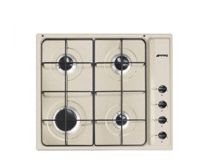 Plita incorporabila pe gaz SmegSelezione Aesthetic S64SAV2, 60 cm, inox