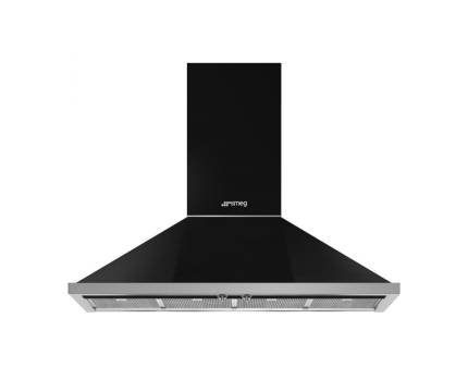 Hota semineu Smeg Portofino KPF12BL, 120 cm, negru