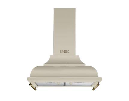 Hota semineu Smeg Cortina KC16POE, 60 cm, crem, retro