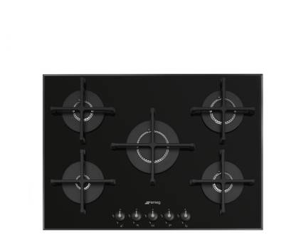 Plita incorporabila pe gaz Smeg Linea Aesthetic PV175B3, 70/75 cm