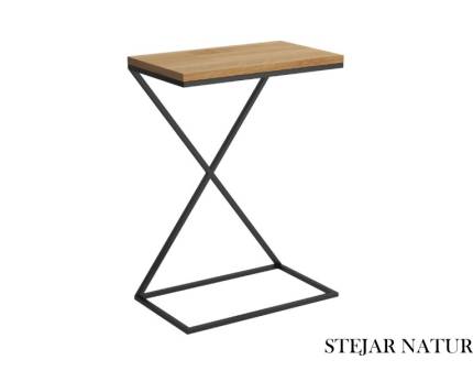 Masuta laterala DOTI din PAL Egger, metal negru 51x31xH71cm