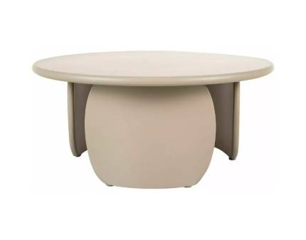 Masuta NOEMI DARK BEIGE din MDF lacuit bej inchis 80xH35cm 