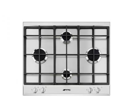 Plita incorporabila pe gaz SmegSelezione Aesthetic P260XGH, 60 cm, inox