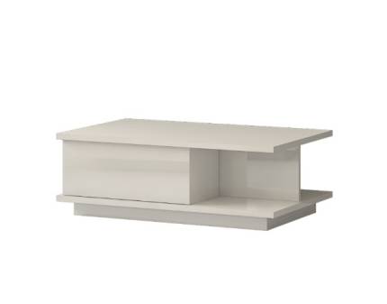 Masuta cu 1 sertar pentru depozitare PIANO BEIGE 104x65x36cm bej lucios