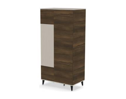 Dulap cu 2 usi S-1 RANDOM 2 90x182x55cm casmir/ nuc