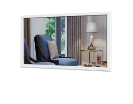 Oglinda 125cm TARA WHITE alb mat