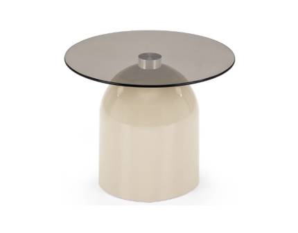 Masuta STARK S din sticla, otel vopsit in camp electrostatic casmir 50xH41cm