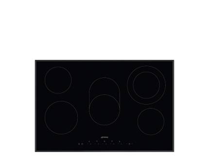 Plita incorporabila vitroceramica Smeg SE385EMTB, 80 cm latime