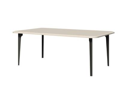 Masuta SOFFY 110x65x42cm Pepper White, picioare metal antracit