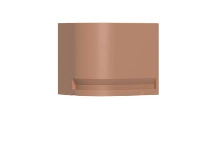 Corp suspendat rotunjit pe stanga 40x36cm INTEGRA 