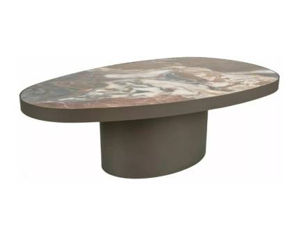 Masuta GUSTO A din ceramica Italiana Patagonia bronz + metal cupru lucios 118x73xH38cm