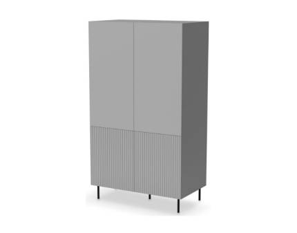 Dulap cu 4 usi ASENSIO 80x185x54cm gri