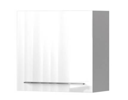 Corp suspendat cu 1 usa PIANO WHITE 60x57x29cm alb lucios, manere crom